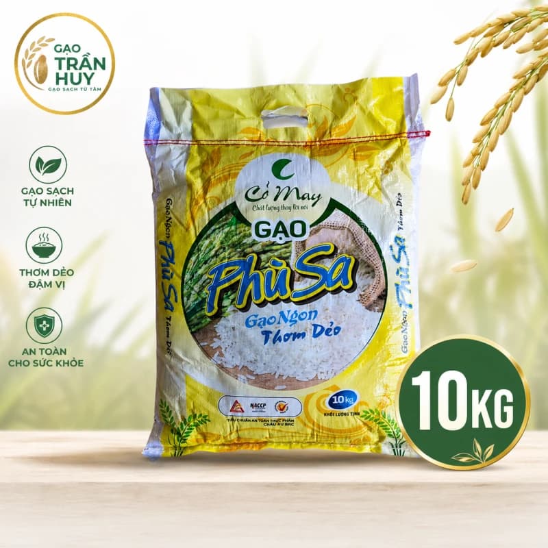 🌾 Gạo Phù Sa Cỏ May Chính Hãng – Gạo Sạch Hữu Cơ Đồng Bằng Sông Cửu Long Cơm Mềm Dẻo Vừa