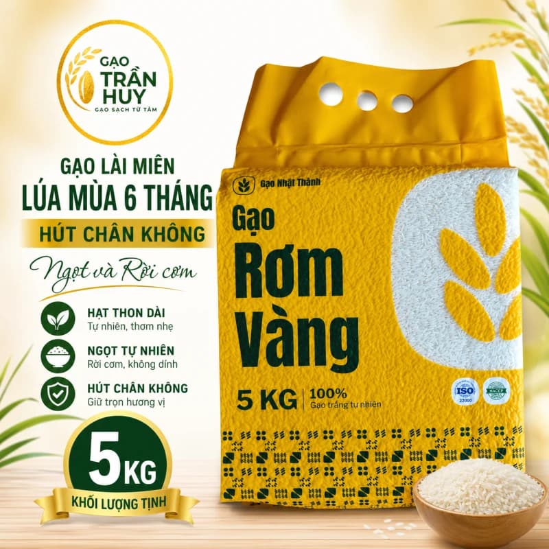 🌾 Gạo Phka Rom Doul Campuchia Chính Hãng – Gạo Lài Miên Rơm Vàng Ngon Nhất Thế Giới
